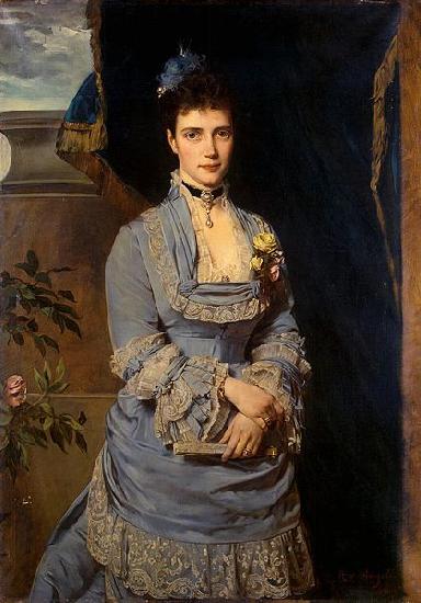Heinrich von Angeli Portrait of Grand Duchess Maria Fiodorovna oil painting image